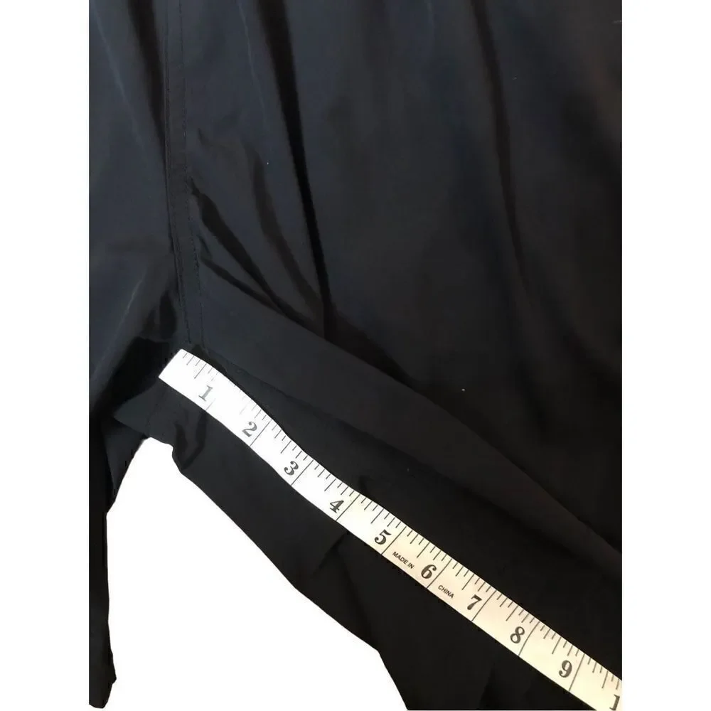 Kirkland’s black swim trunks